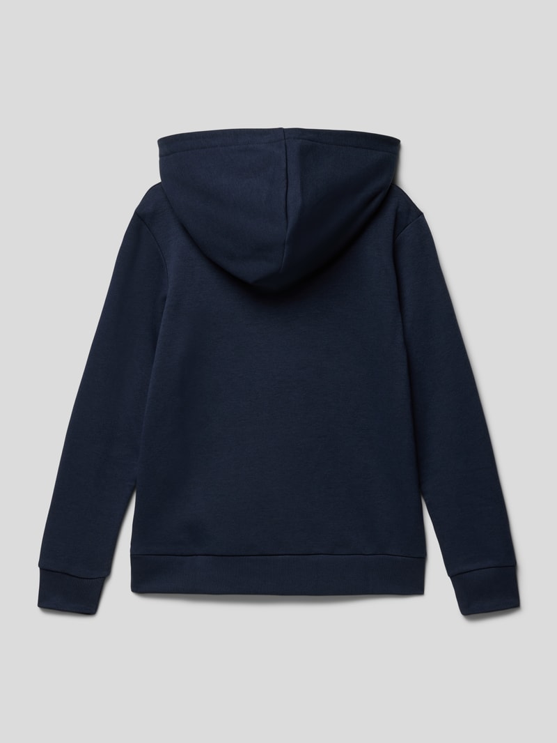 Hoodie in melierter Optik Modell 'EJOSH' in marineblau