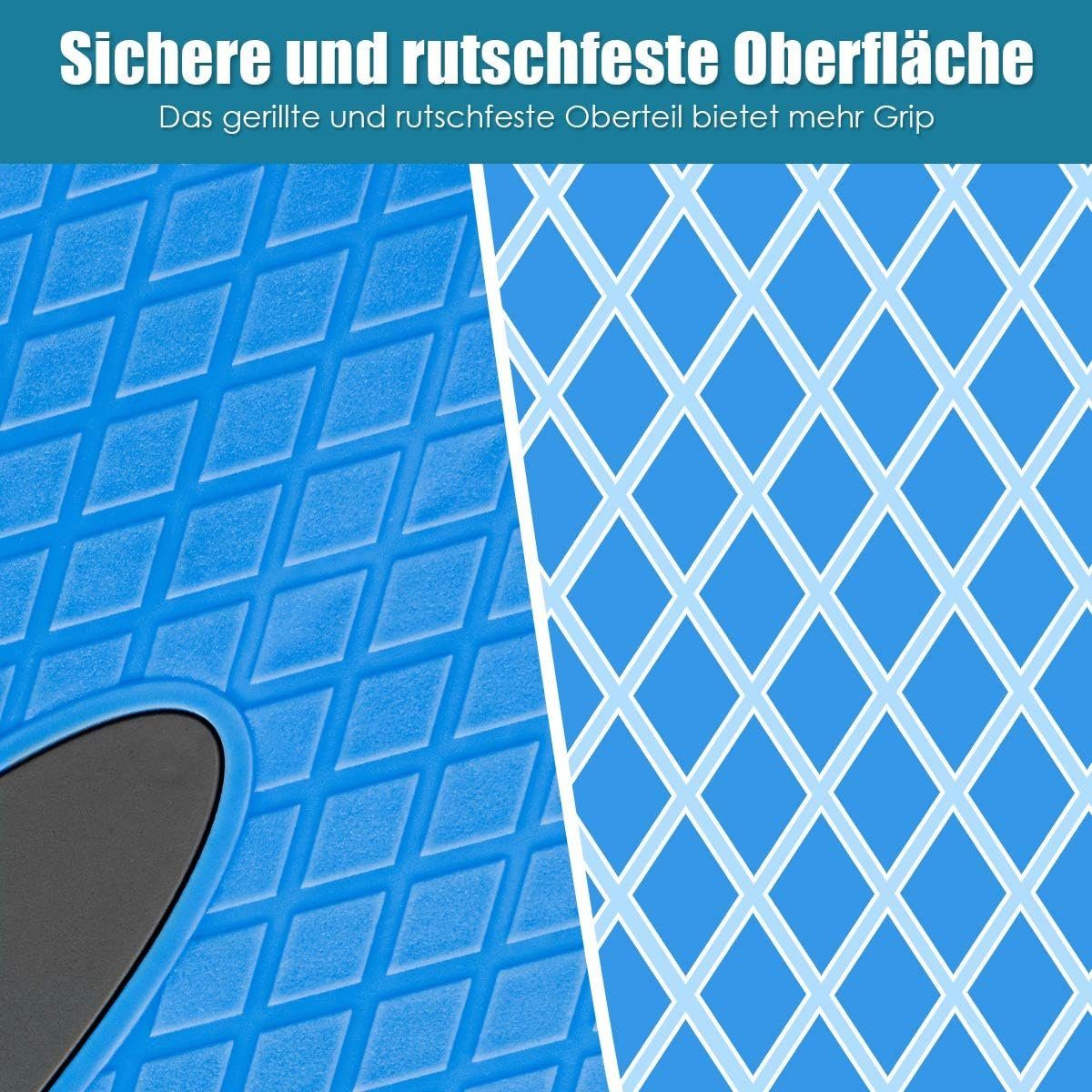 KOMFOTTEU Stepper Aerobic Steppbrett, mit 2 Stufen, bis 250 kg Belastbar