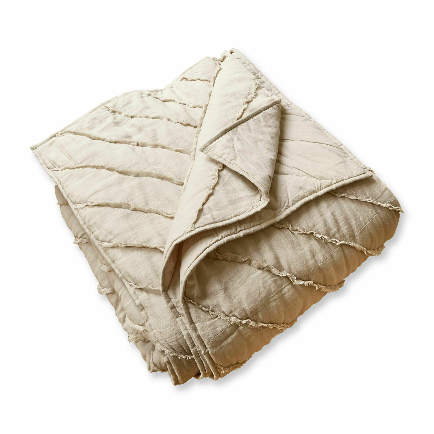 Baumwollbettdecke, Quilt Eynden beige, Mirabeau