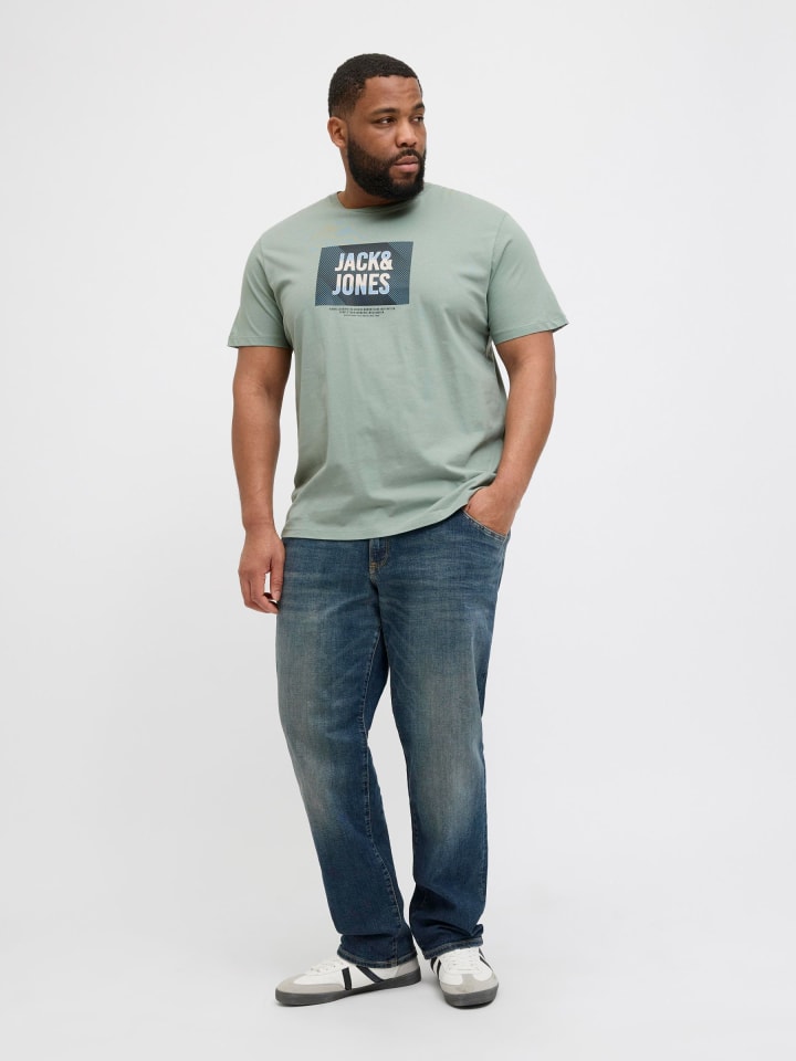 JACK & JONES PLUS T-shirt in Iceberg Green günstig kaufen