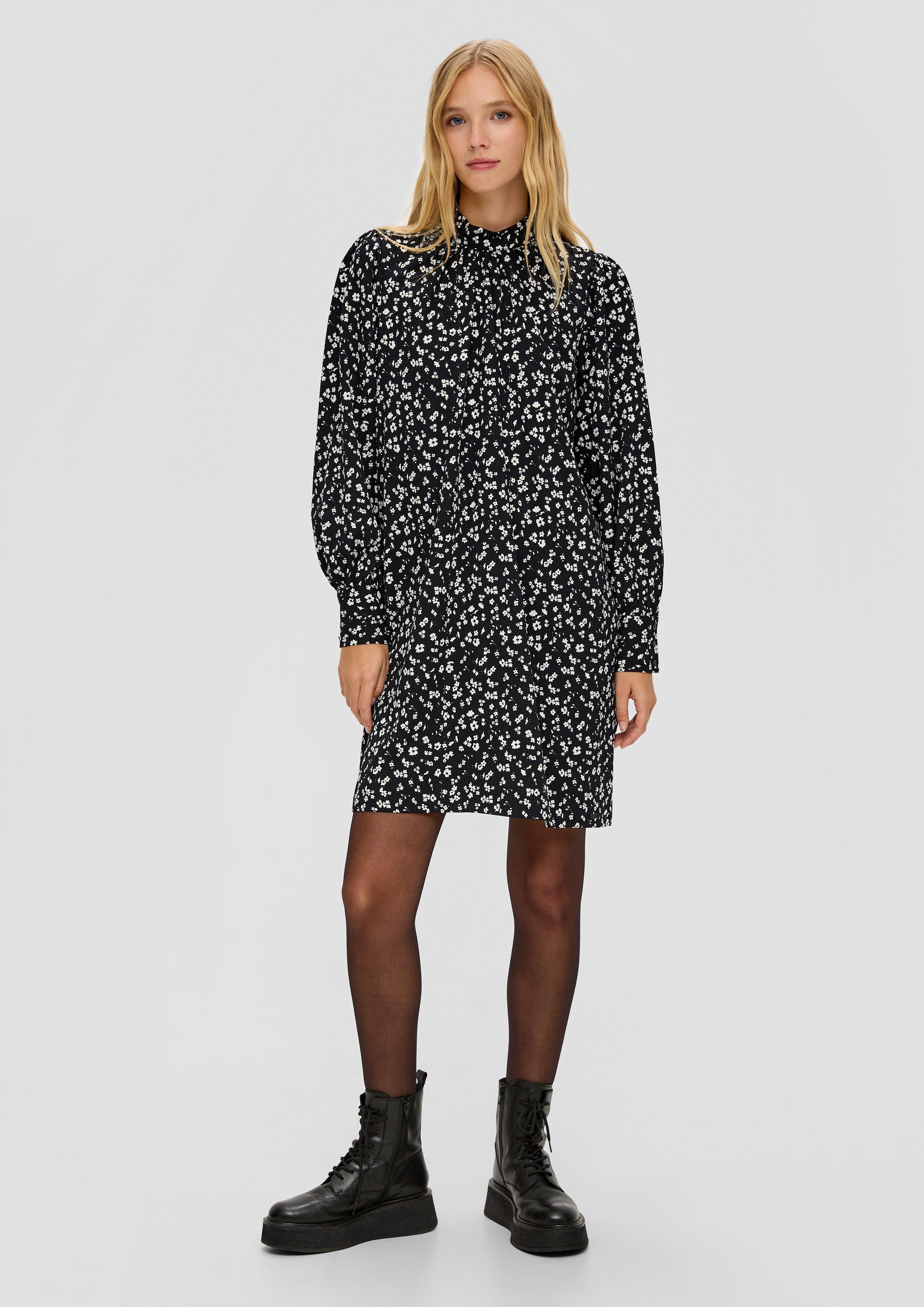 Crêpe-Kleid mit Raffung  2134678-99A6