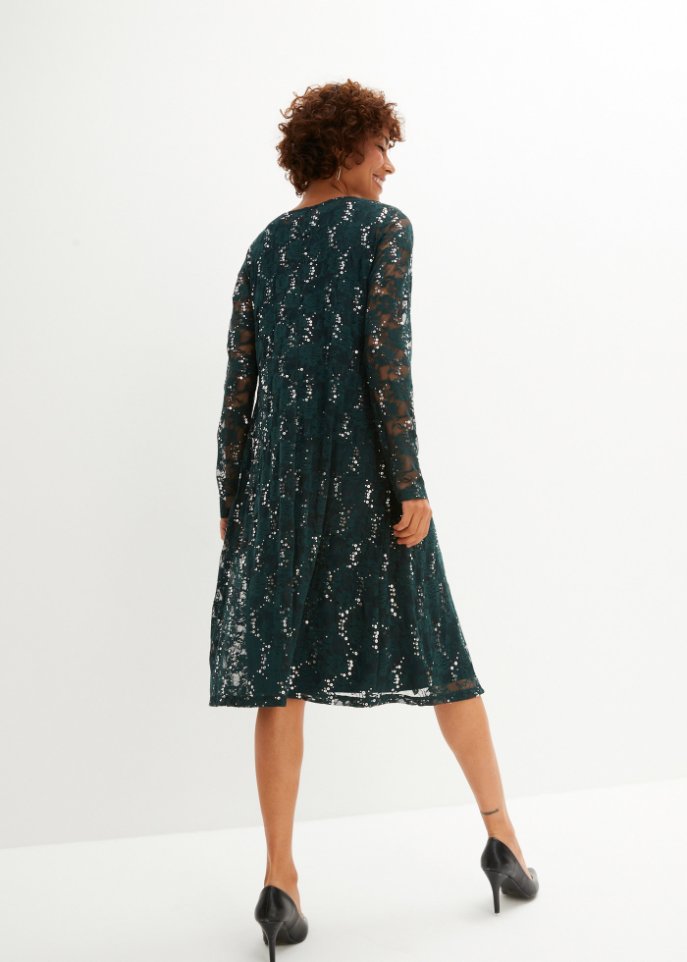 Kleid mit Spitze (2-tlg. Set)