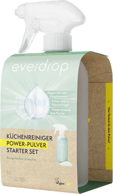 everdrop Küchenreiniger Power Pulver Starter-Set
