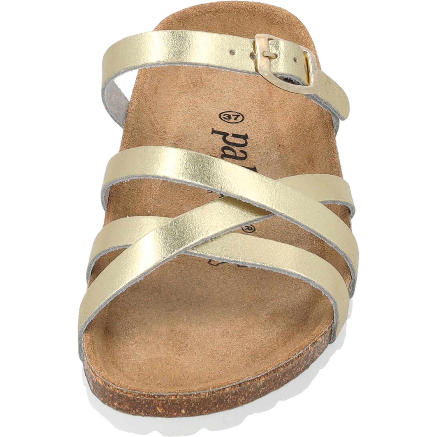 Palado Cruisi Premium Leather, Pantoletten, Damen, Gold Metallic