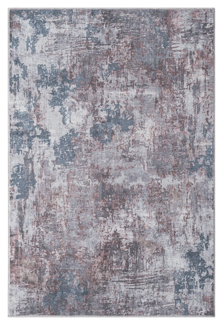 MyFlair Teppich Olivia, 120cm x 180cm, Farbe grau/blau/braun Mix, rechteckig