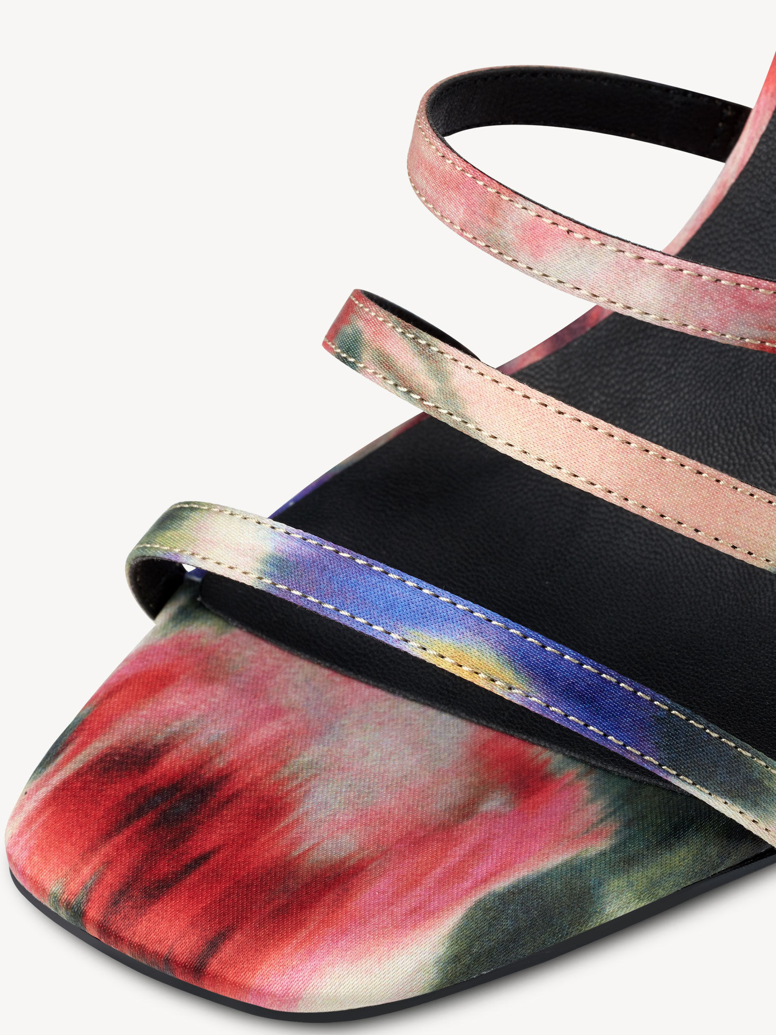 Sandale à talon - multicolore