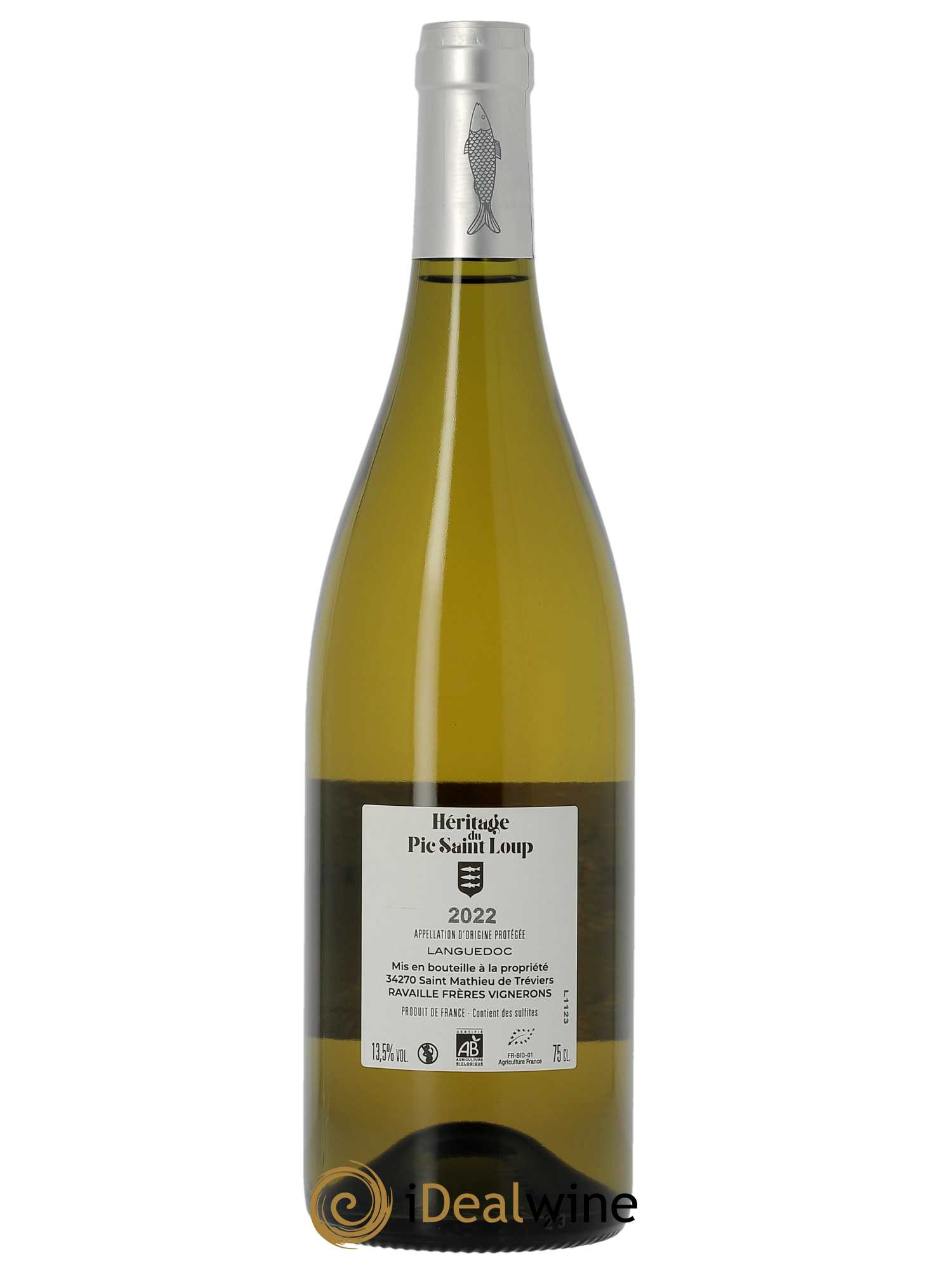 Languedoc Héritage du Pic Saint-Loup (anciennement Ermitage) Cuvée Sainte Agnès  2022 - Lot de 1 Bouteille