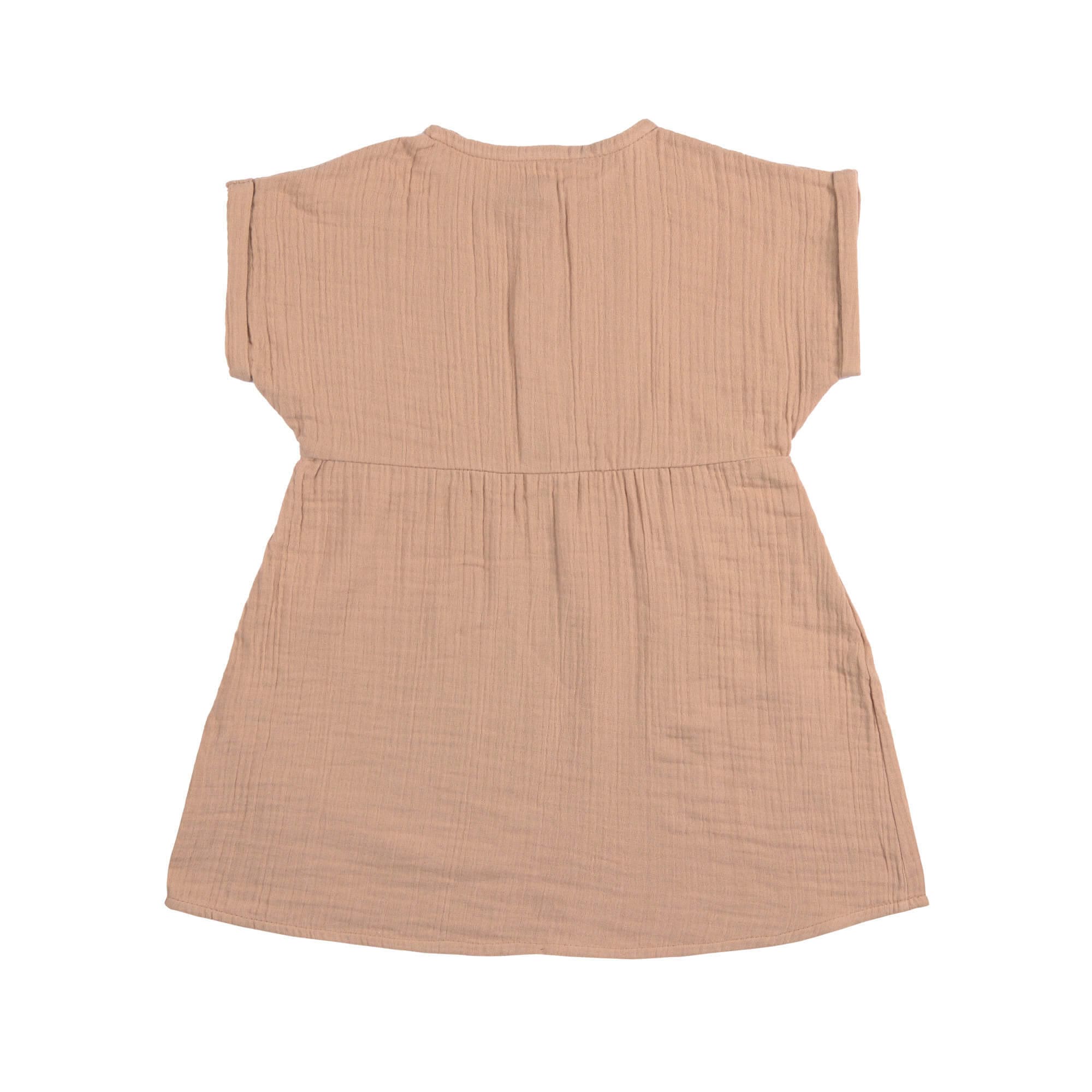 Musselin Kinderkleid - Bio Baumwolle, Orange