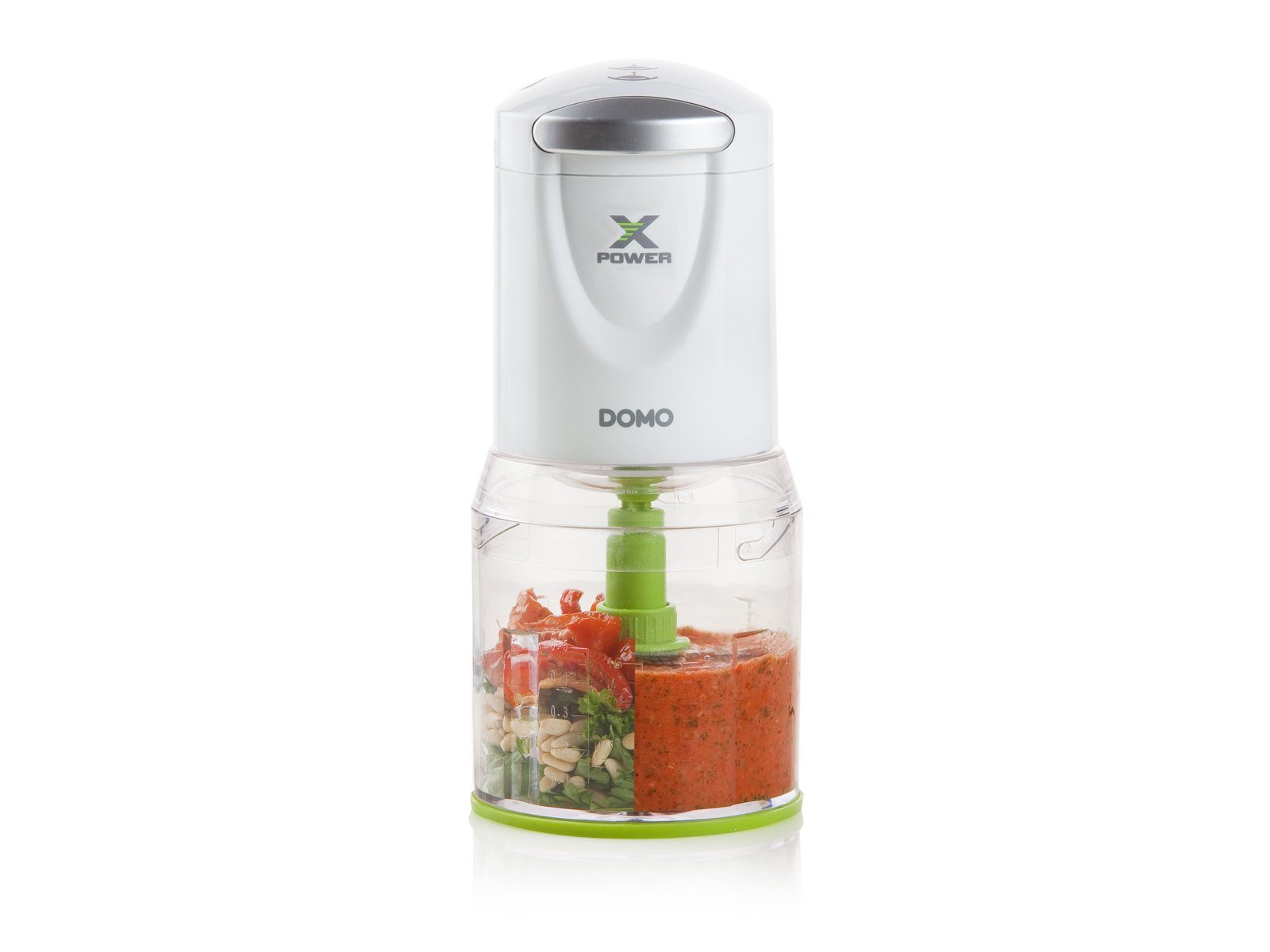 Domo Zerkleinerer, 400 W, Elektrischer Food Chop-per Mehrzweck Zwiebel Gemüse-Schneider Mixer