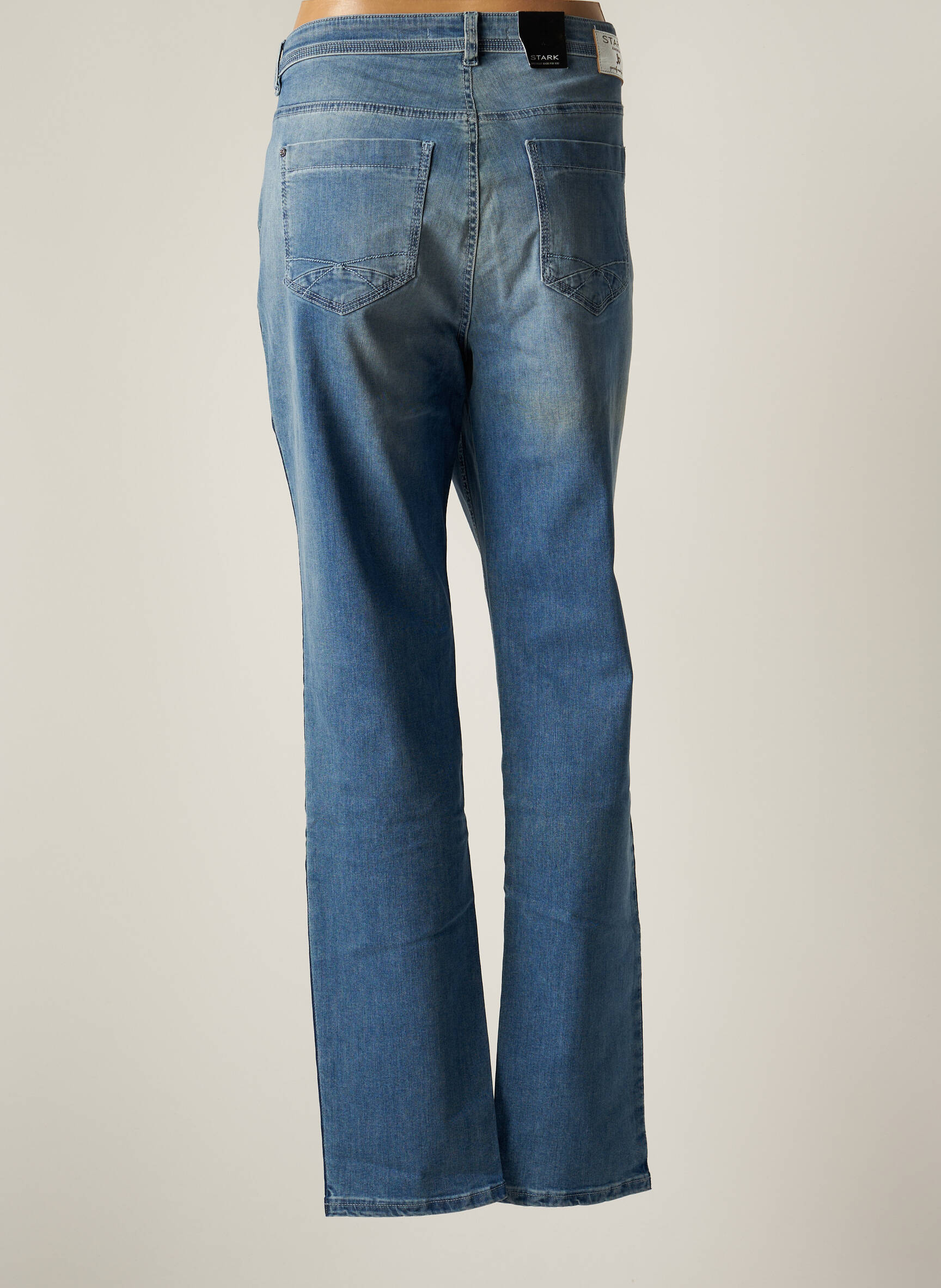 Stark Jeans Coupe Droite Femme couleur bleu