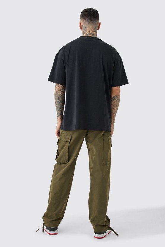 Tall Oversize T-Shirt mit Brooklyn-Print