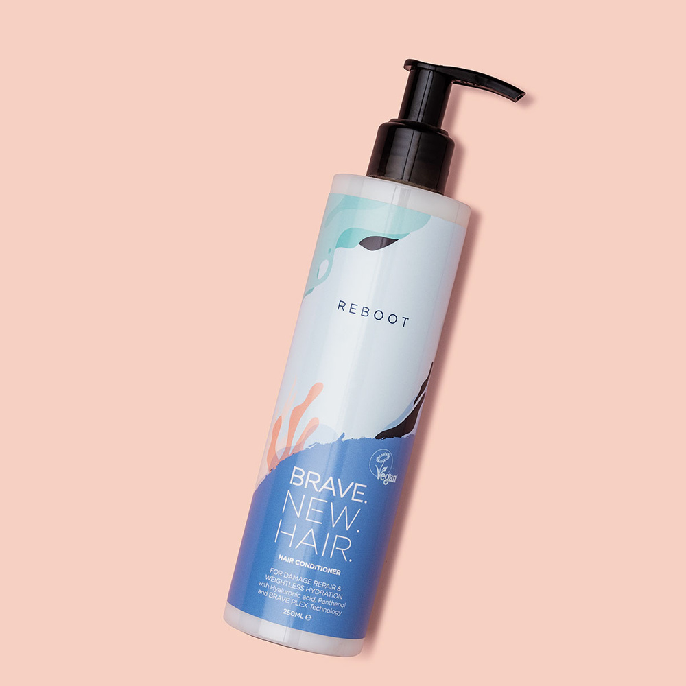 brave new hair Reboot Après-shampooing pour cheveux abîmés etsecs