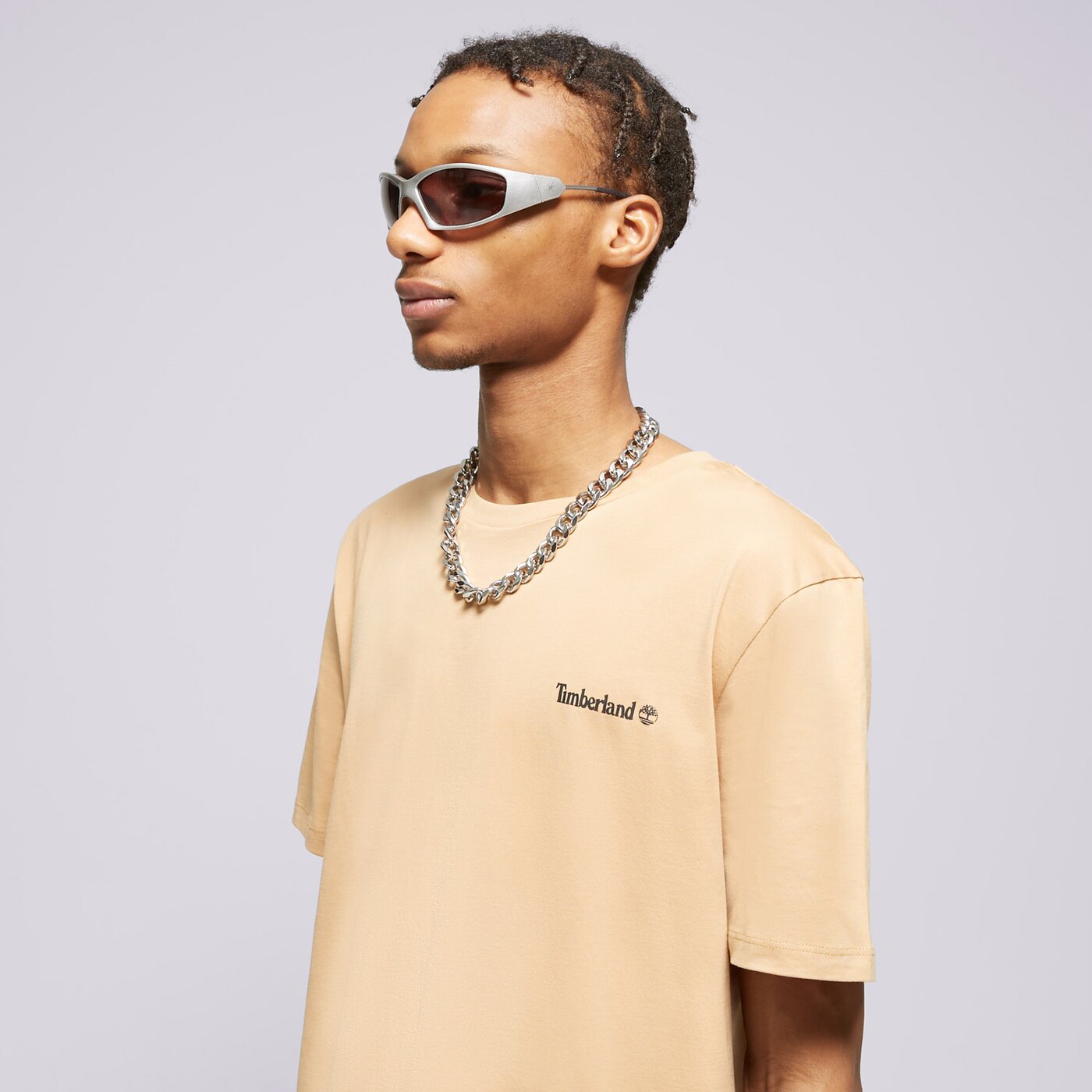 TIMBERLAND T-SHIRT SMALL LOGO PRINT TEE Braun