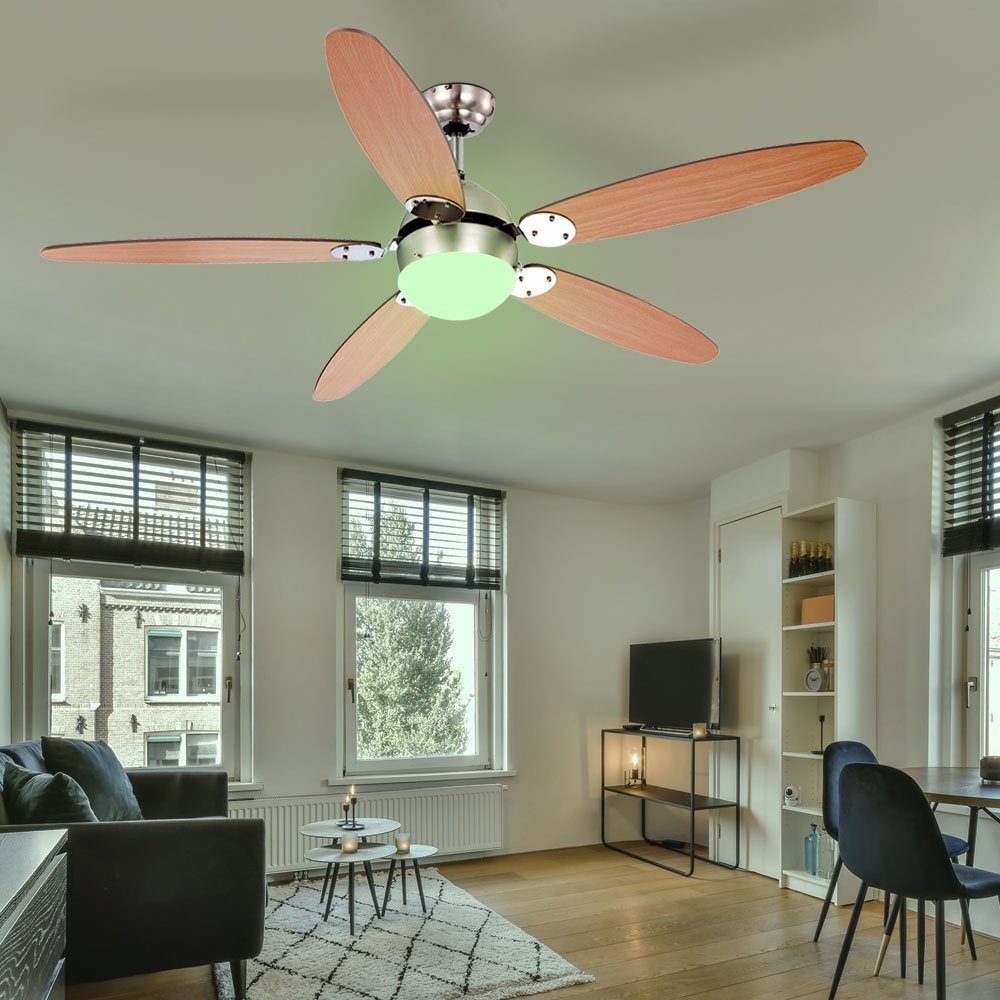 Globo Deckenventilator, Smart Home Decken Ventilator Alexa Google App Leuchte dimmbar im Set