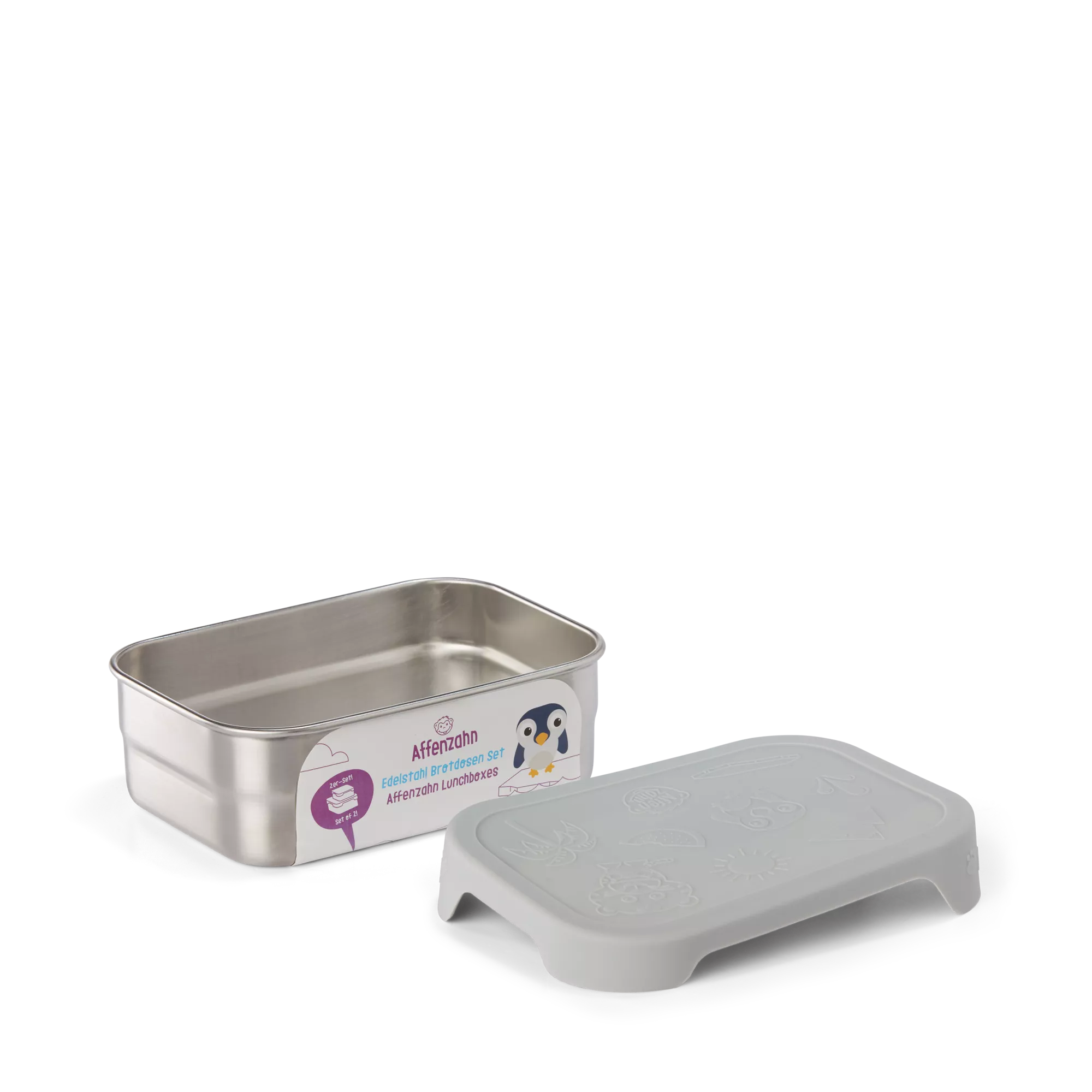 Edelstahl Brotdosen Set