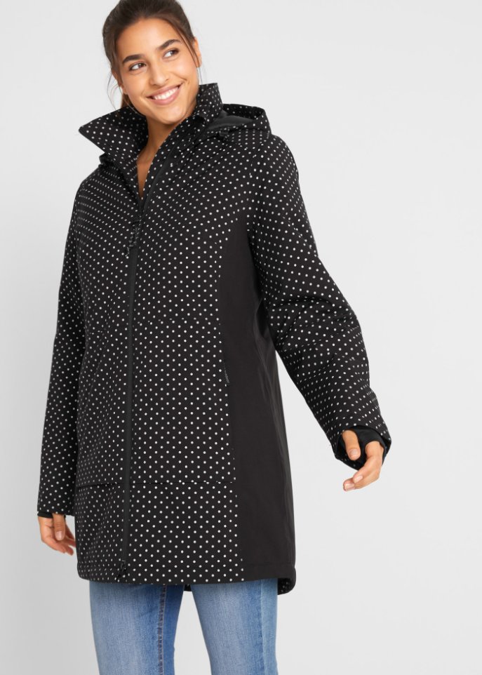 Funktions-Longjacke mit reflektierenden Details