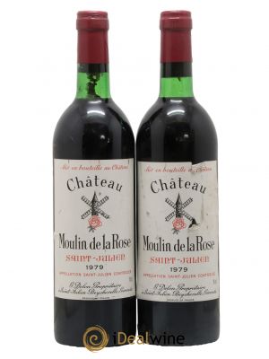 Château Moulin de la Rose Cru Bourgeois  1979 - Lot de 2 Bouteilles