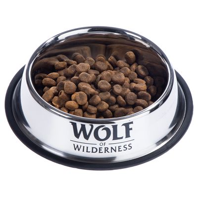 Wolf of Wilderness Rutschfester Edelstahlnapf für Hunde