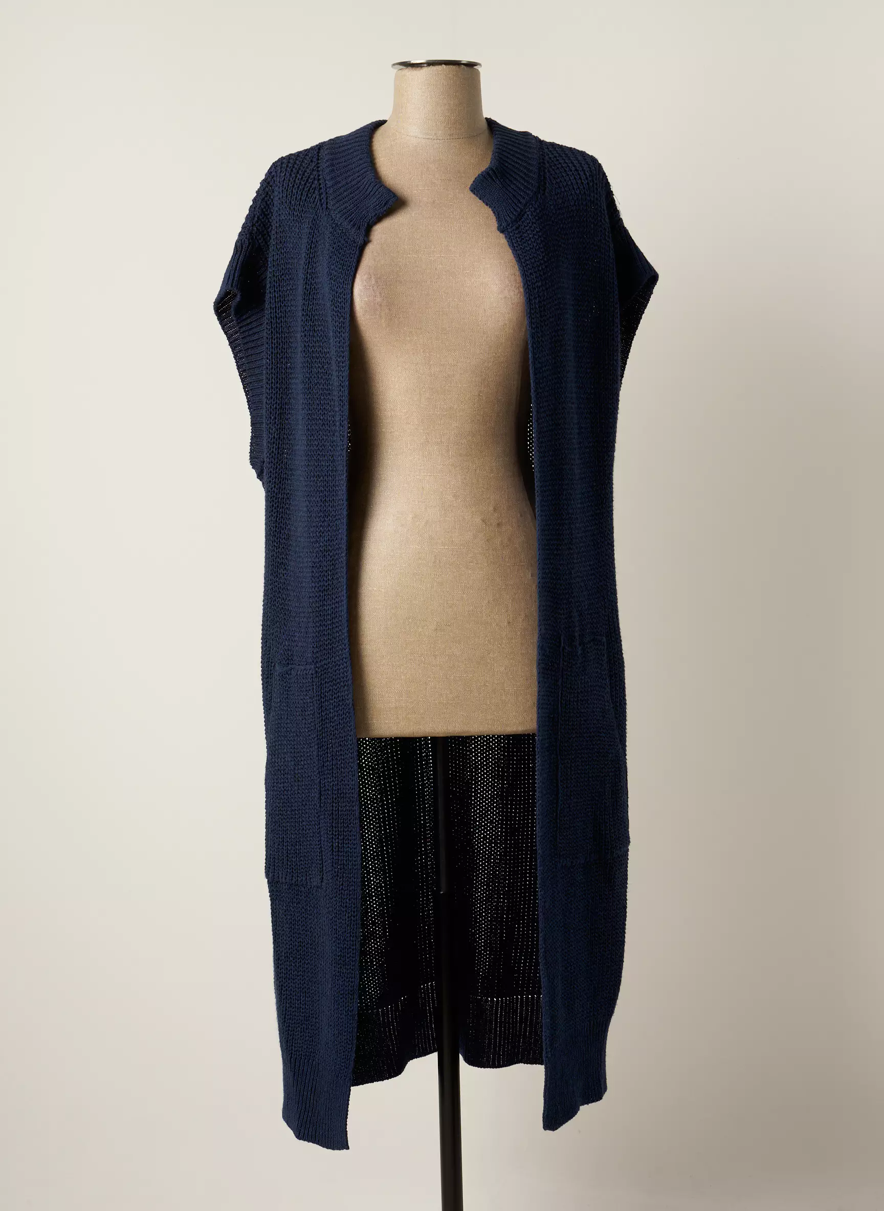 Signe Nature Gilets Manches Courtes Femme couleur bleu