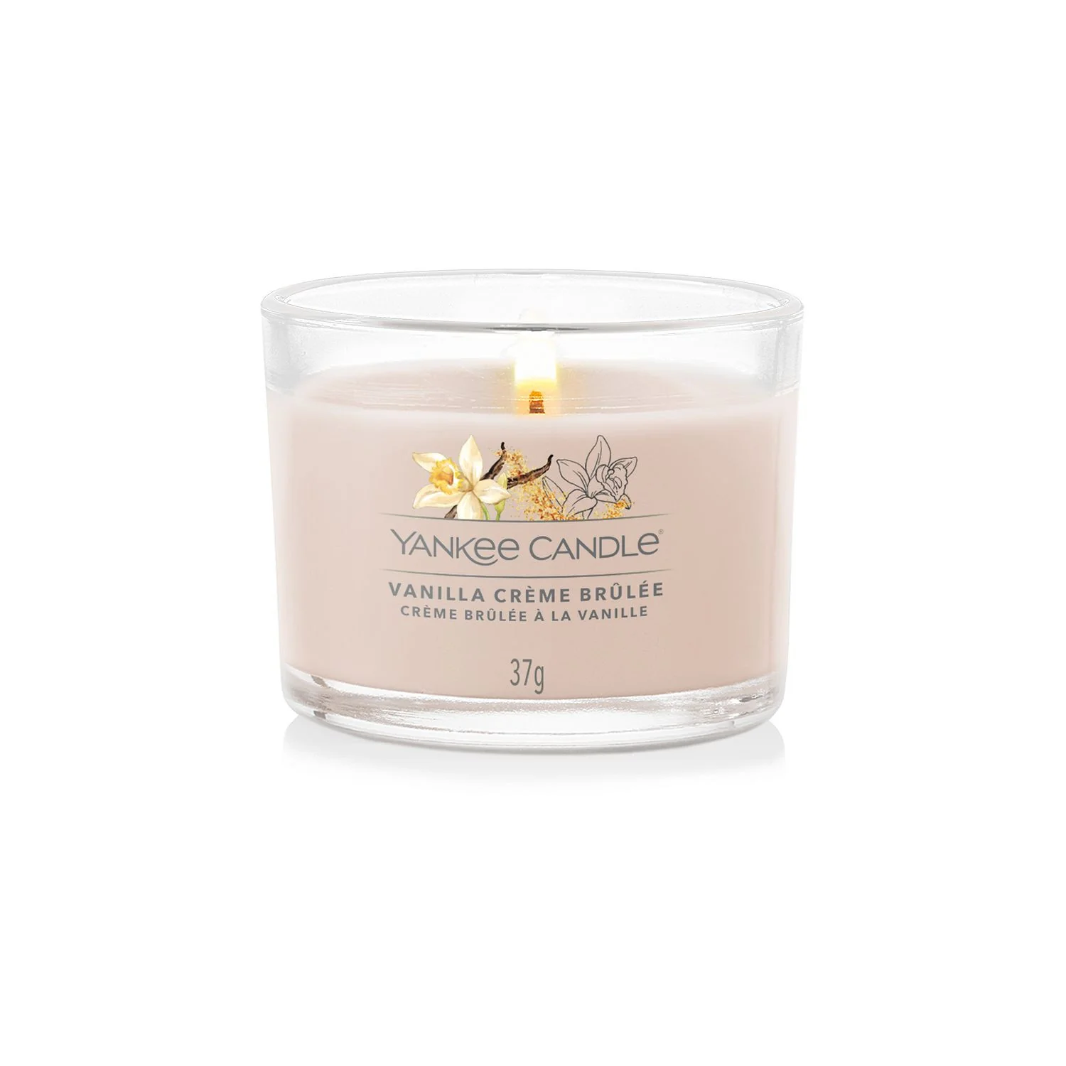 Täytetyt kynttiläkynttilät Vanilja Crème Brûlée - Candela Perfumata