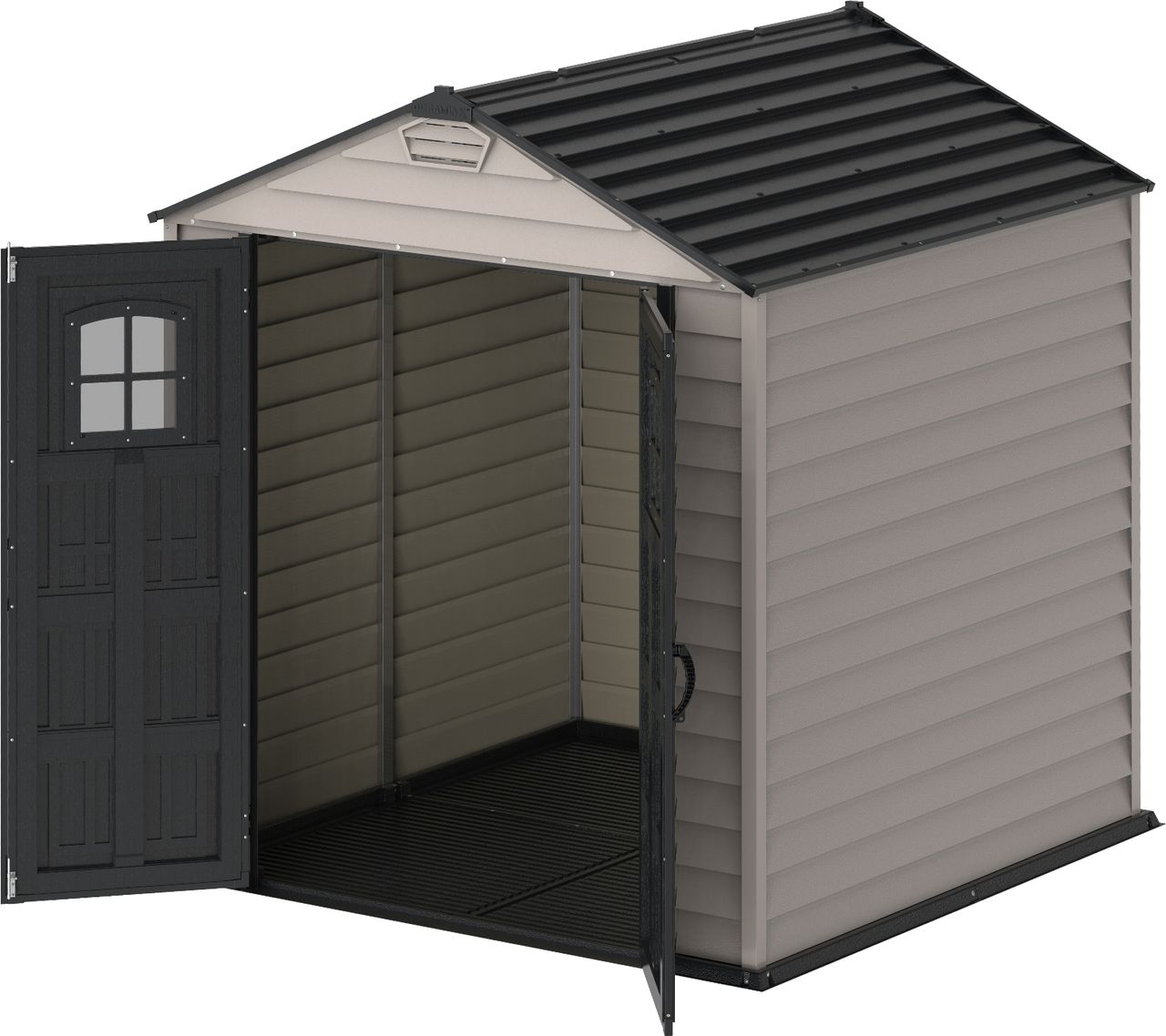 Duramax Kunststoffgerätehaus Duramax StoreMAX Anthrazit 4,5 m² mit Fußbodenkonstruktion Duramax 30325 7x7