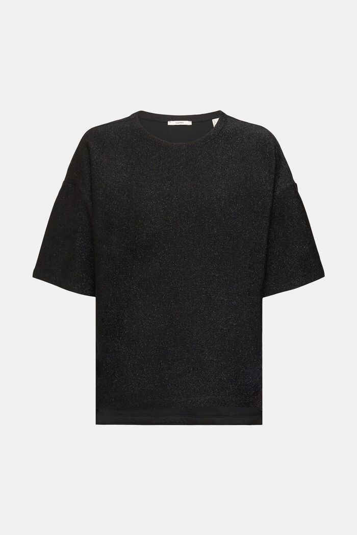 Oversize-T-Shirt mit Glitzereffekt