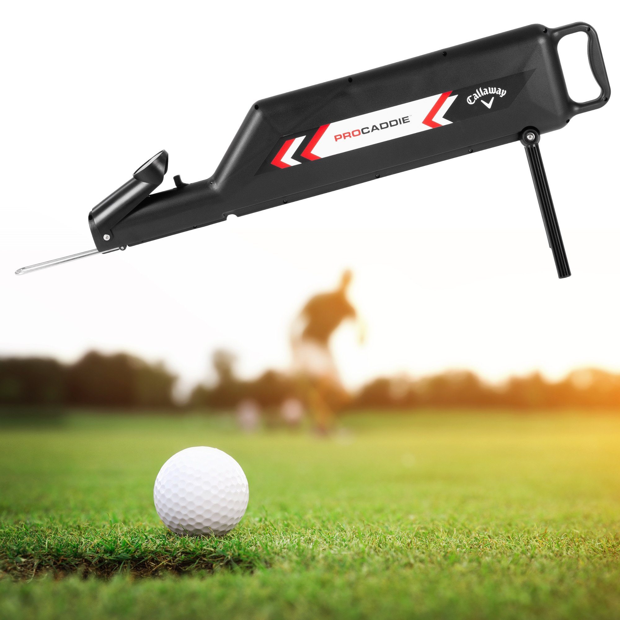 Callaway Golfball Caddie Ball Shagger oder Feeder Ballrückholer Ballsammler Shagger, Polypropylen 85x17,5x25cm Kapazität für 35 Bälle Schwarz