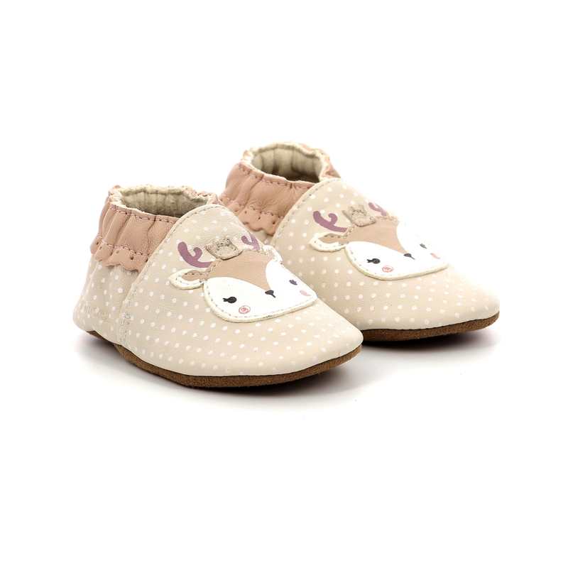 Chaussons cuir tannage vegetal Fancy Snow