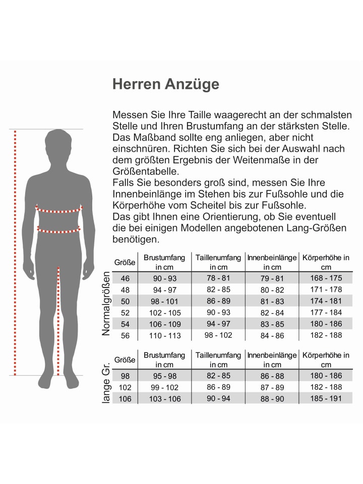 Steffen Klein Anzug REGULAR FIT in Marine günstig kaufen