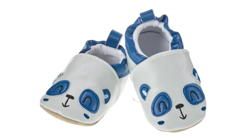 Beauty Baby Krabbelschuhe Boy 18-19 blau, weiß