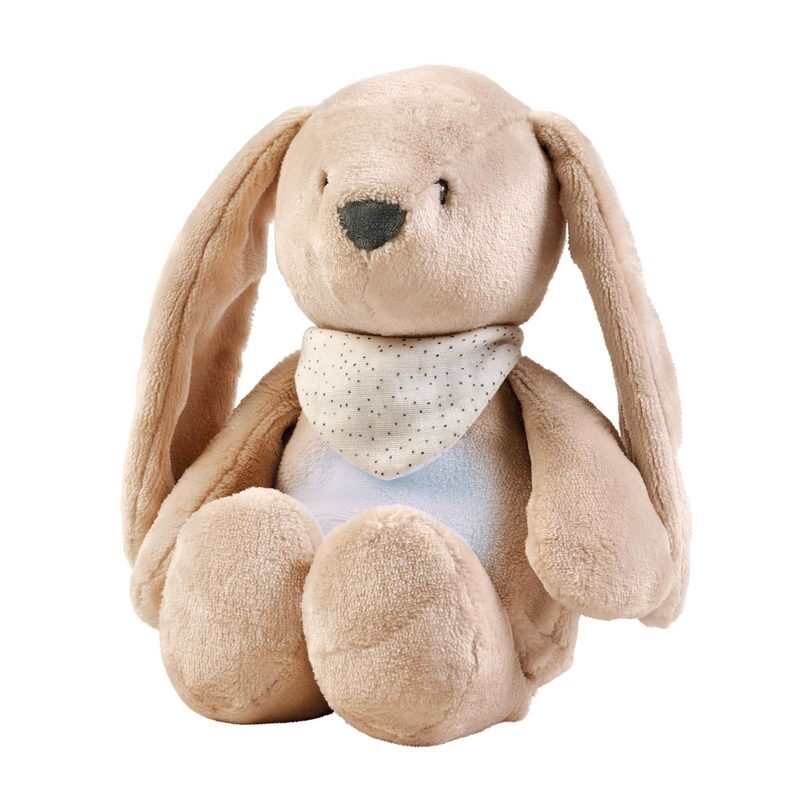 Veilleuse Sleepy sonore et lumineuse lapin beige clair Nattou