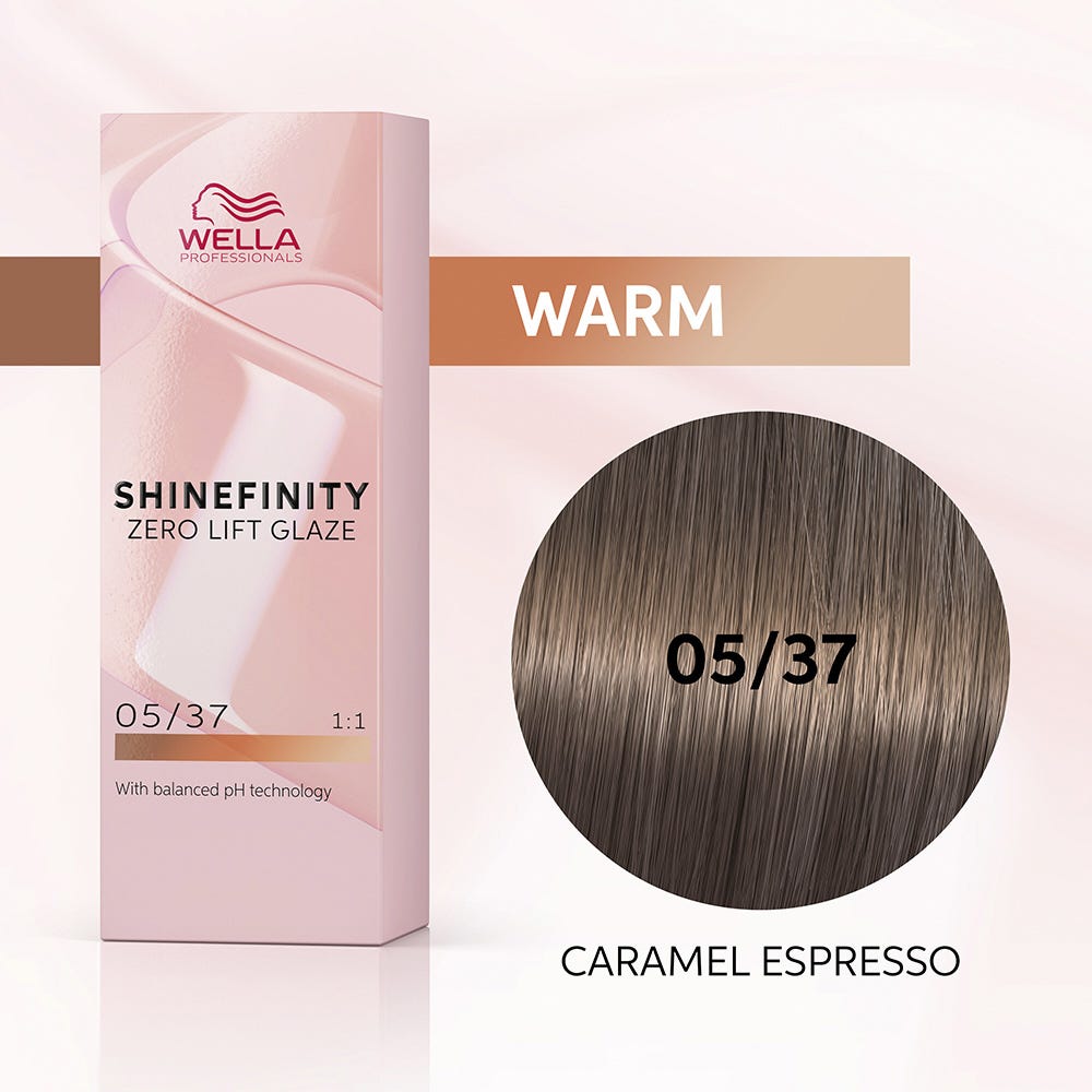 Wella Shinefinity Glaze Caramel Espresso 05/37 Haarfarbe 60 ml