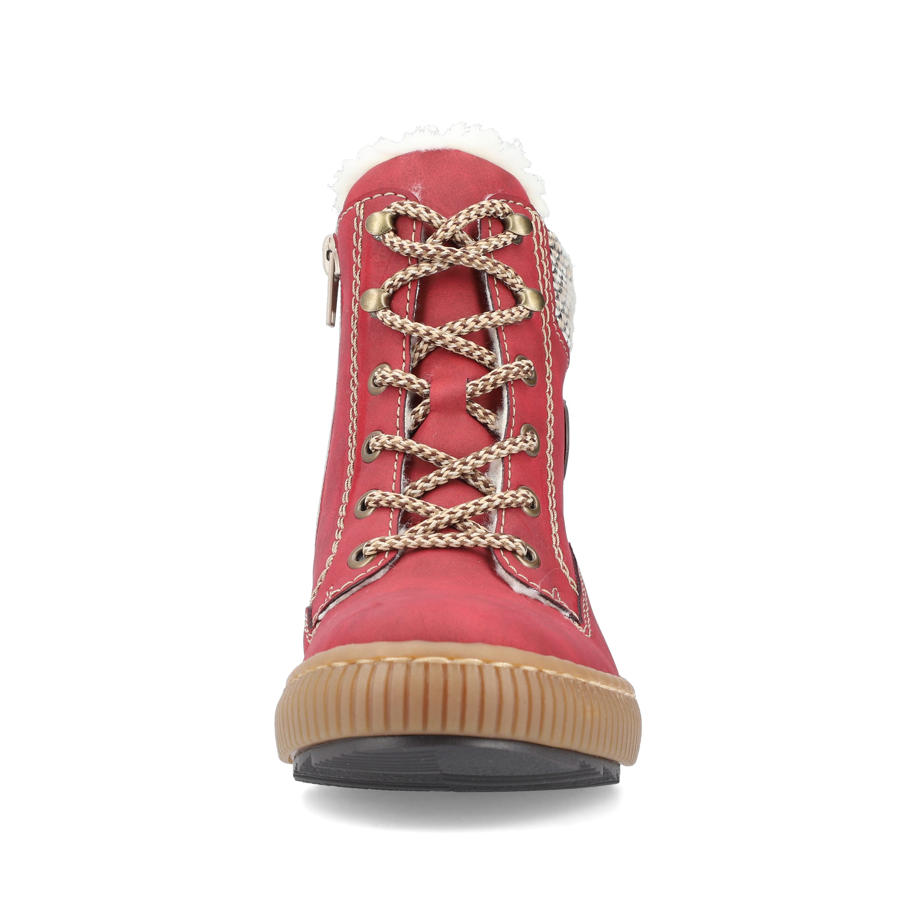 Rieker Damen Schnürstiefel feuerrot