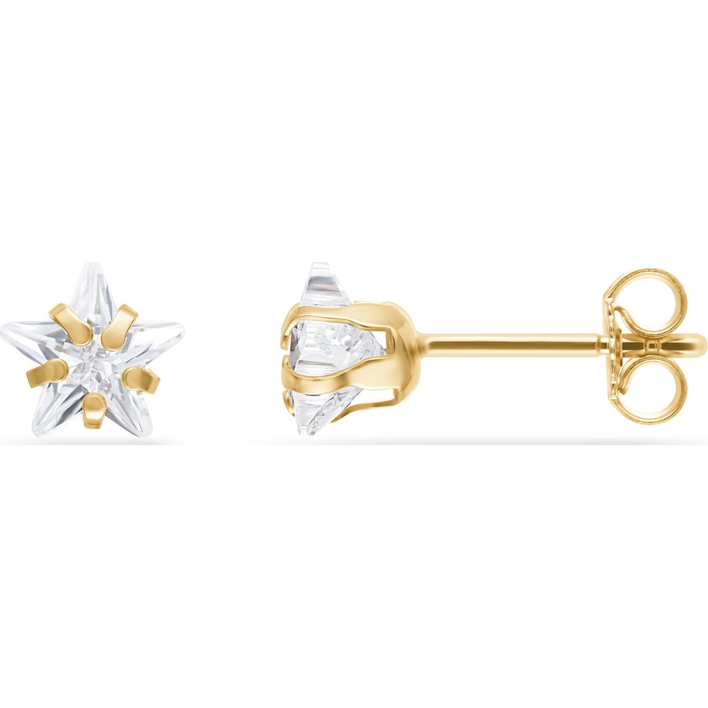 FAVS Boucles d'oreilles à fermoir à poussette 375 Or jaune Boucles d'oreilles