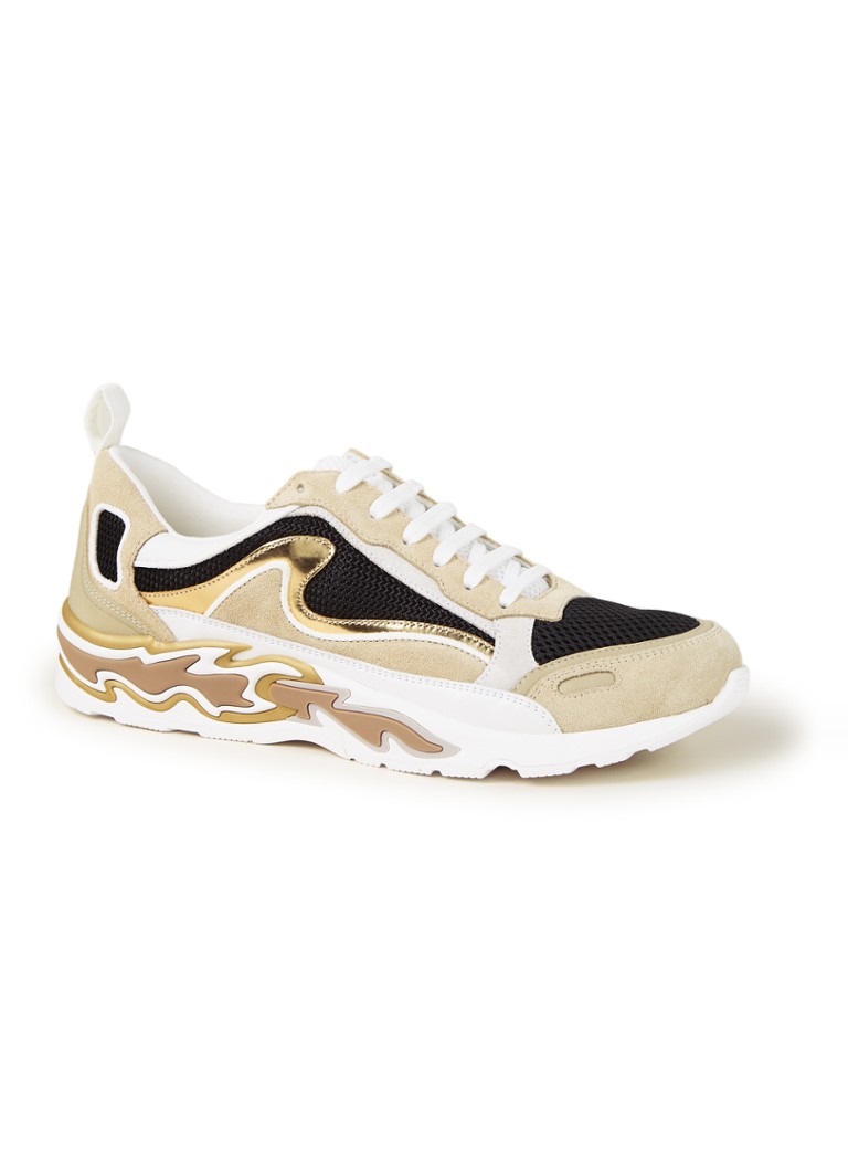 Sandro  Flame sneaker met suède details