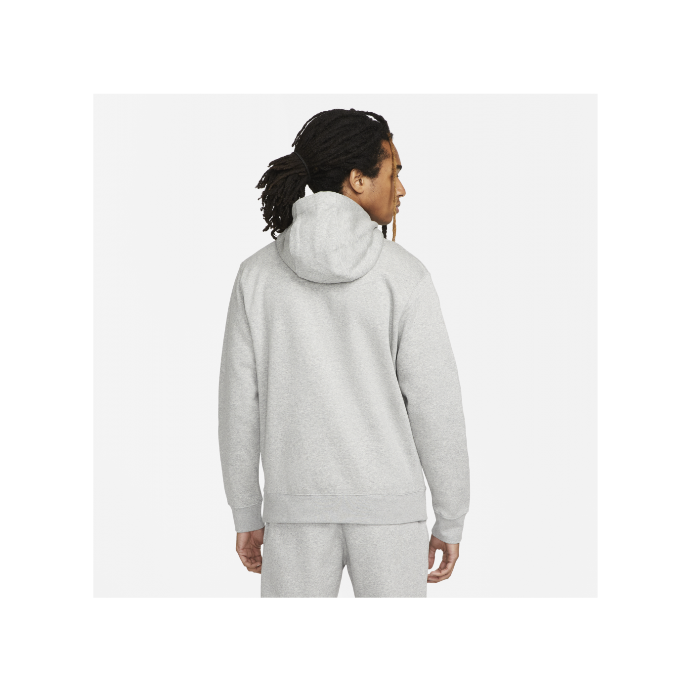 Nike Club Fleece Brushed Back Hoody Grau F063