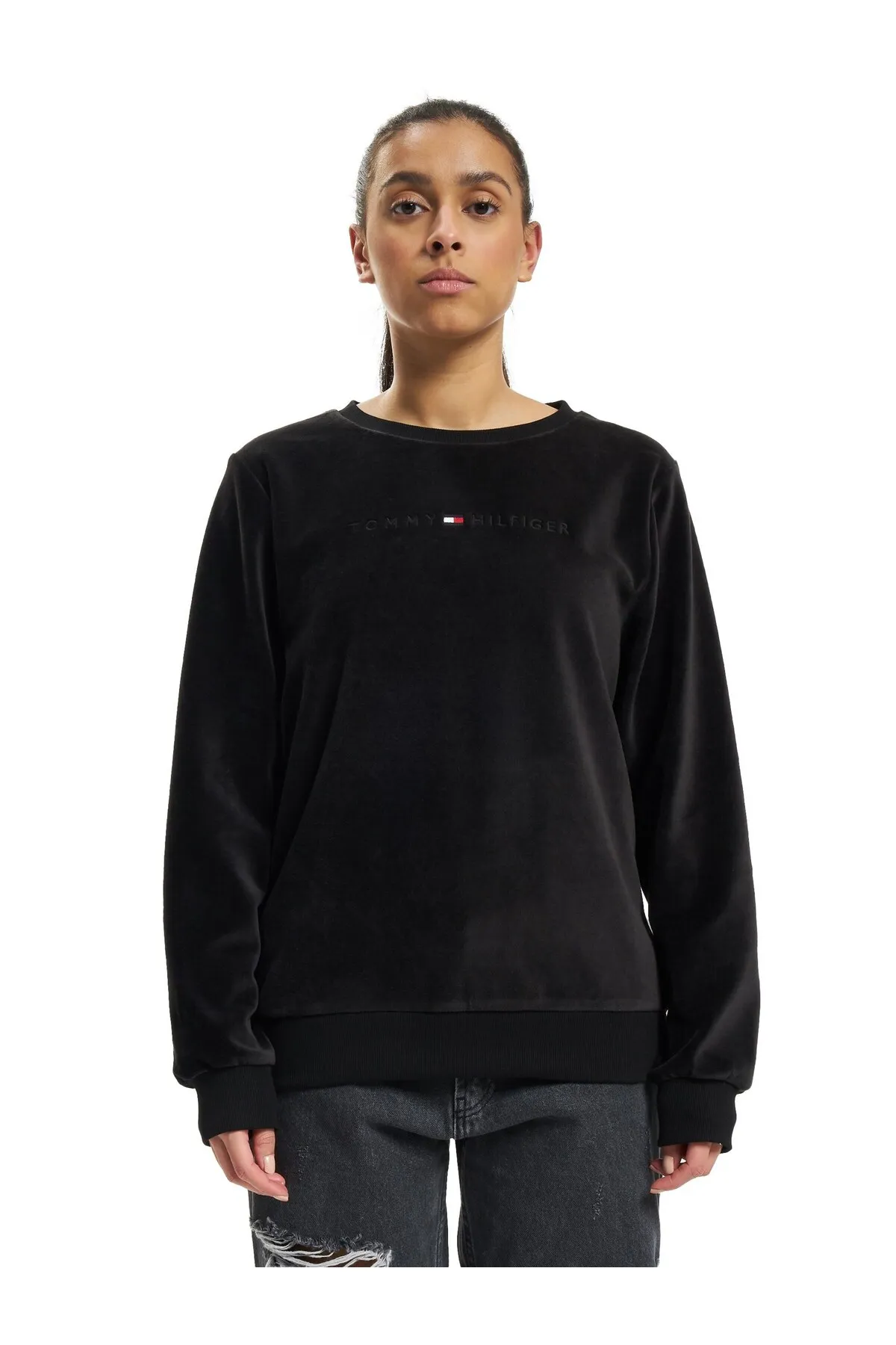Tommy Hilfiger  Sweatshirt - Schwarz - Regular Fit