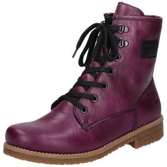 Rieker Schnürstiefelette in lila