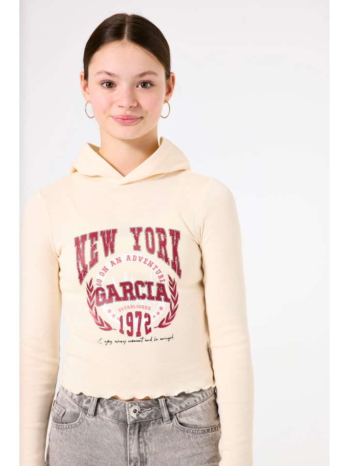 Garcia Kapuzenshirt langarm in soft vanilla günstig kaufen