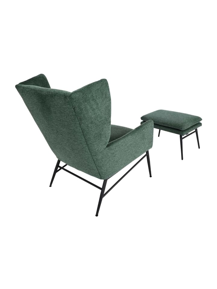 MCW Lounge-Sessel L62 mit Ottomane, Grün günstig kaufen onesize
