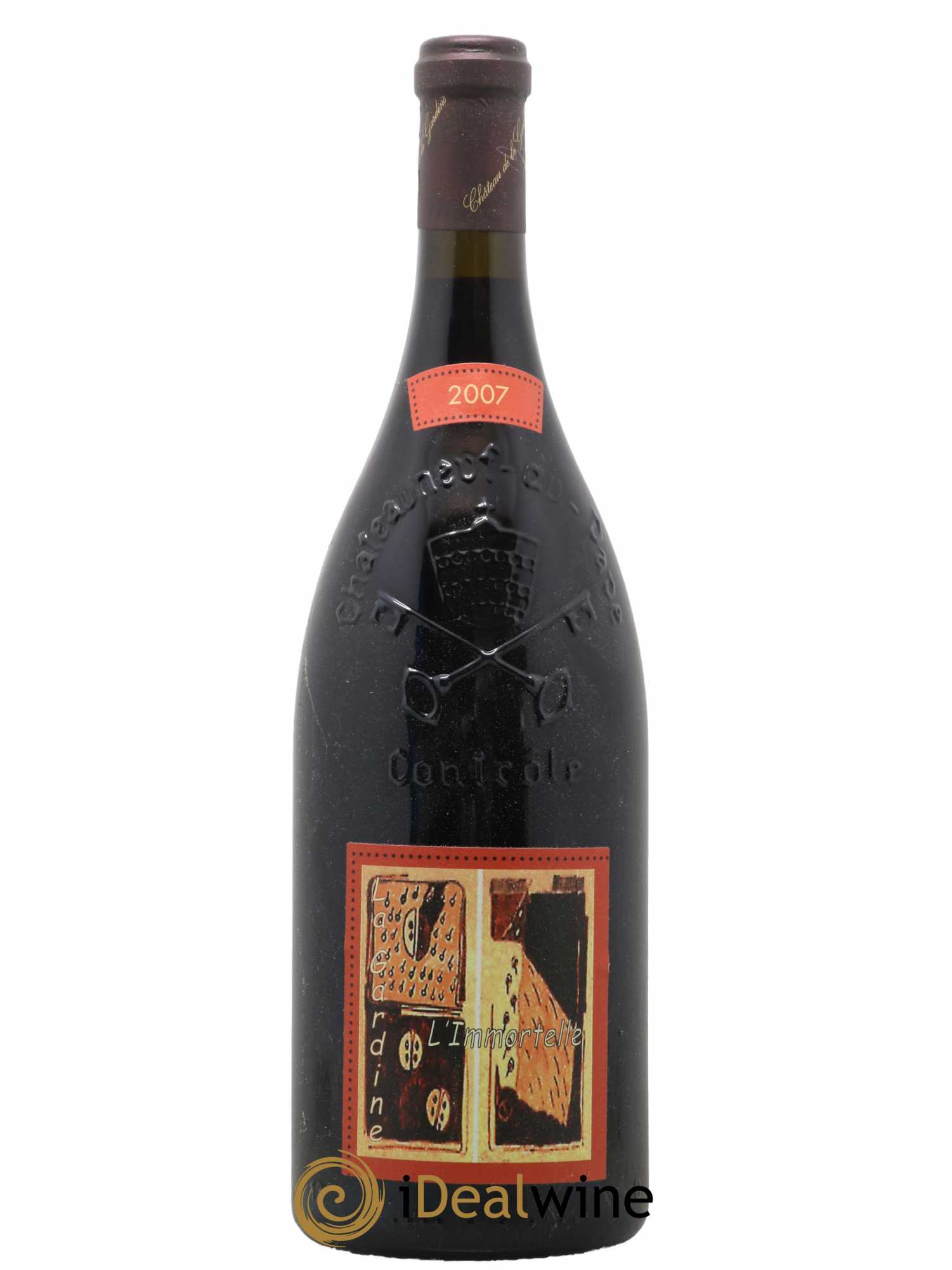 Châteauneuf-du-Pape Château de La Gardine L'Immortelle Famille Brunel  2007 - Lot de 1 Magnum