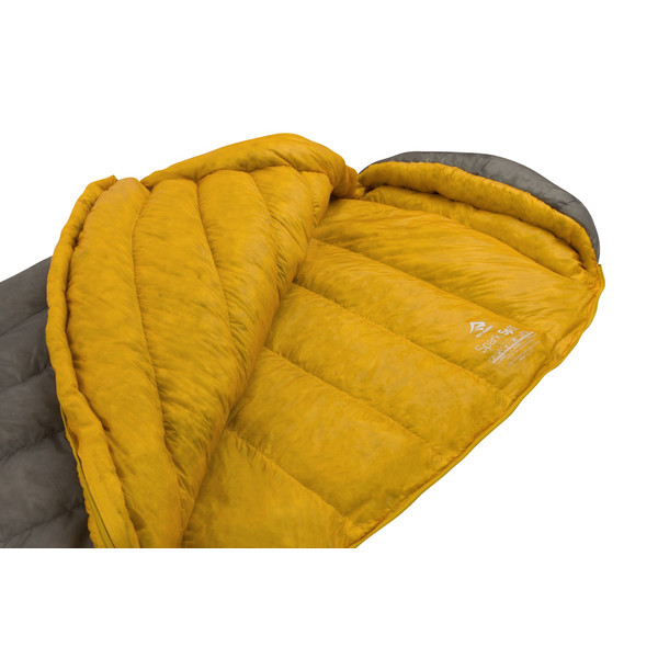 SPARK SPII - REGULAR DARK GREY / YELLOW - Daunenschlafsack