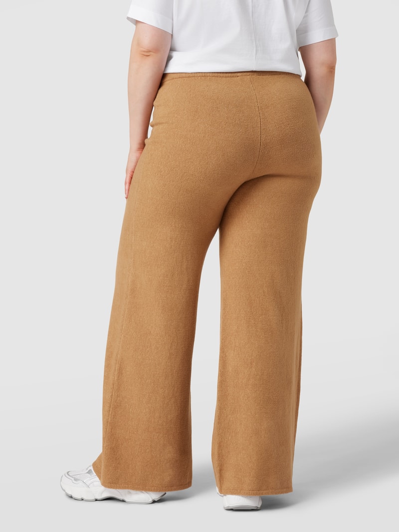 Strickhose mit Stretch-Anteil in beige