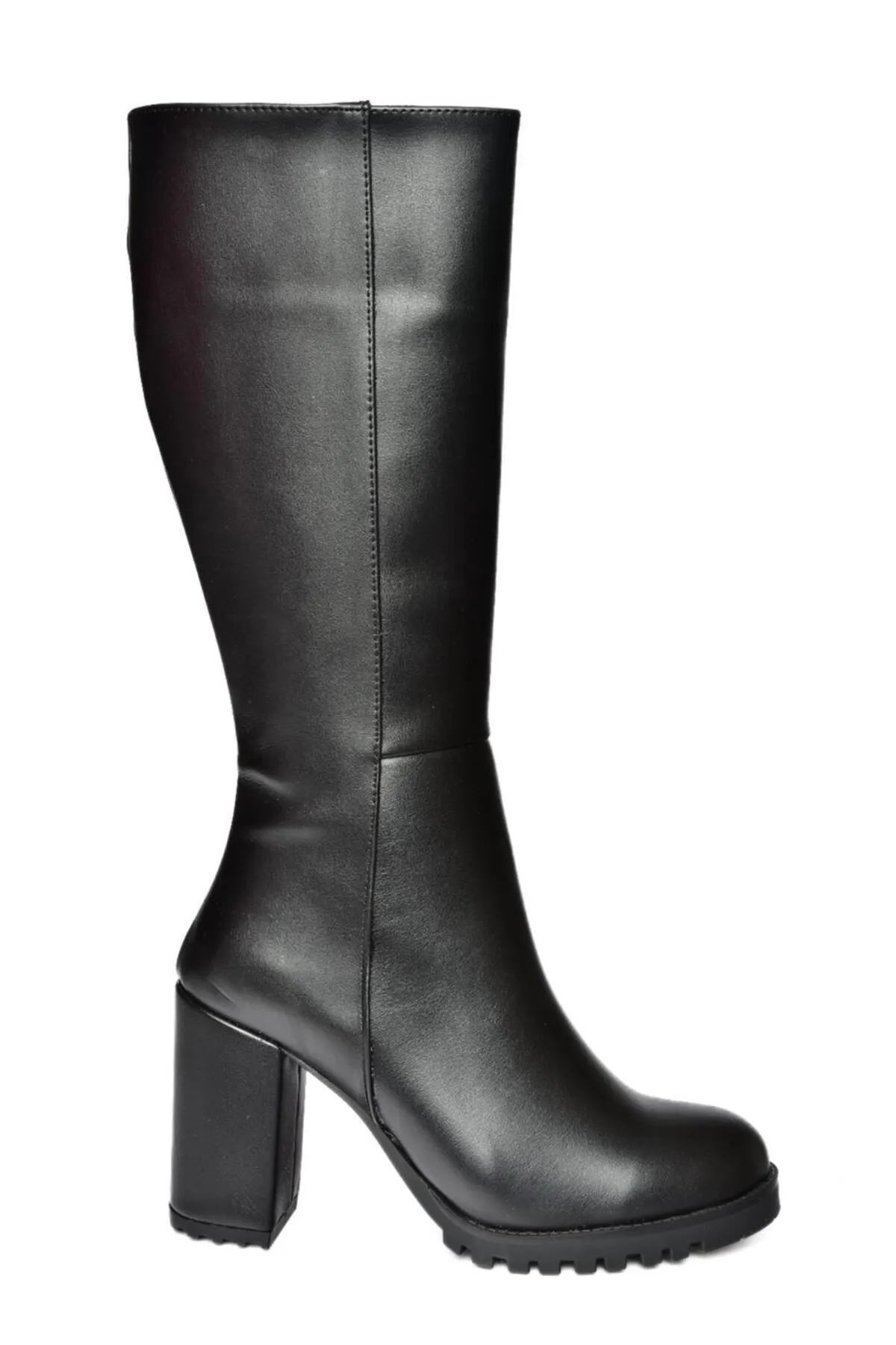 Fox Shoes  R518911409 Schwarze Damenstiefel mit dickem Absatz