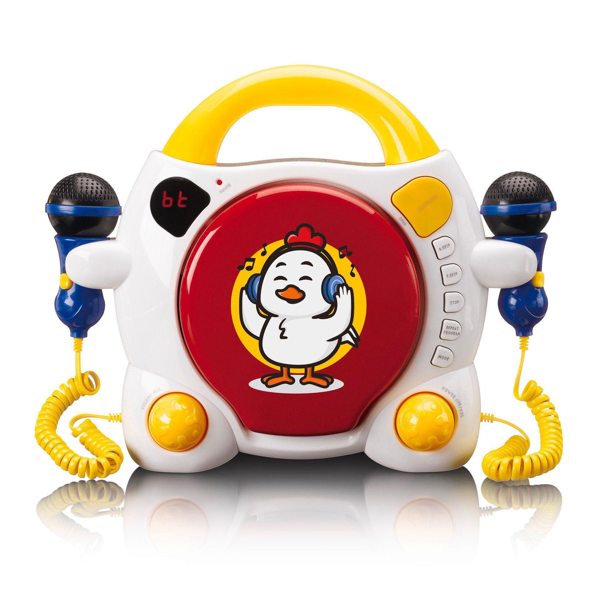Lenco KCD-011KIDS Tragbarer Kinder Karaoke CD-Player mit Bluetooth CD-Player (Bluetooth)
