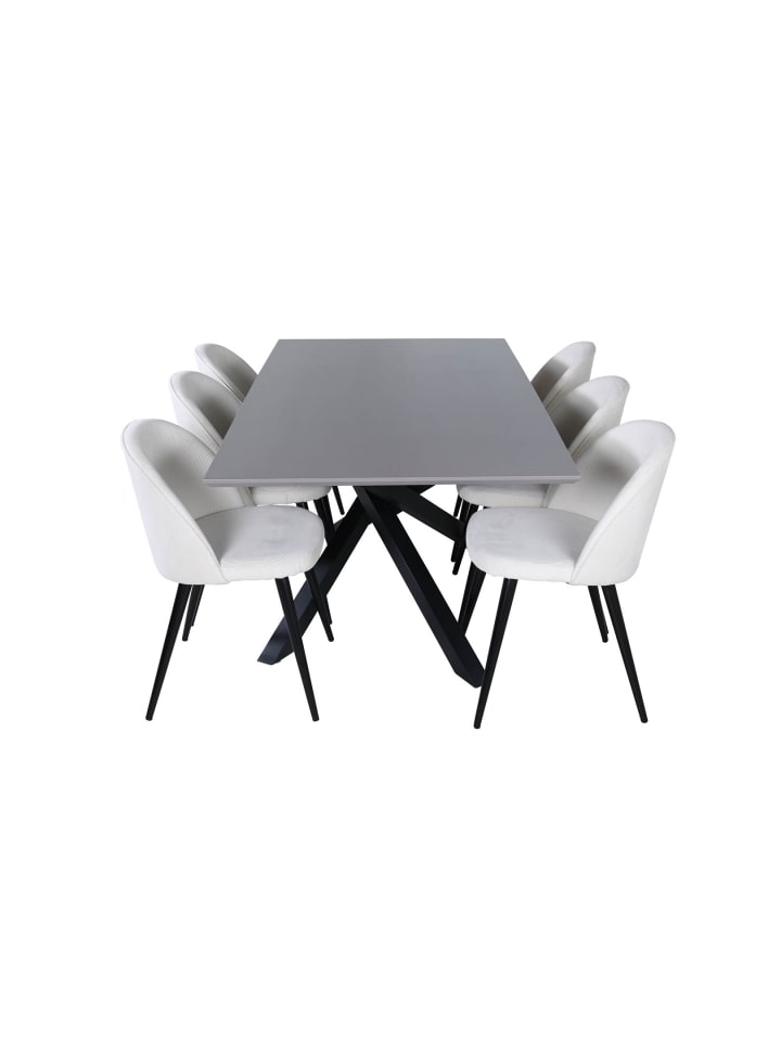 ebuy24 Essgruppe Piazza 22 (7-teilig) Beige 90 x 180 cm günstig kaufen onesize