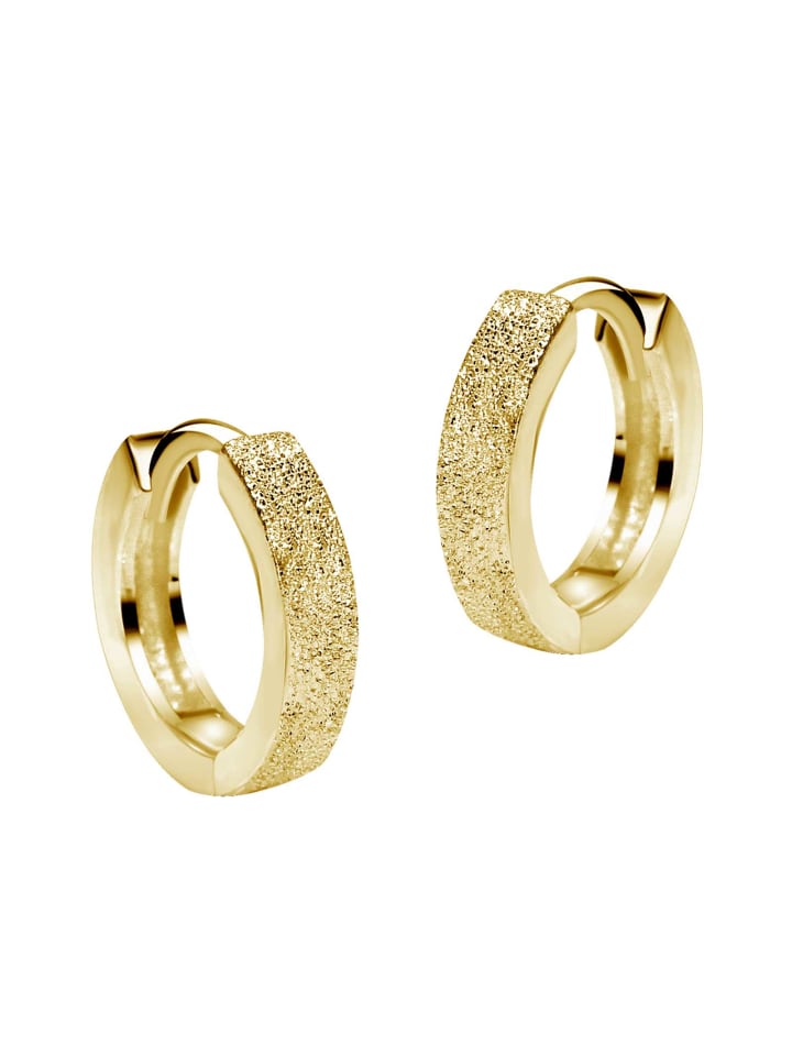 schmuck23 Gold Creolen 925 Silber 0,3 cm x 1,2 cm günstig kaufen onesize