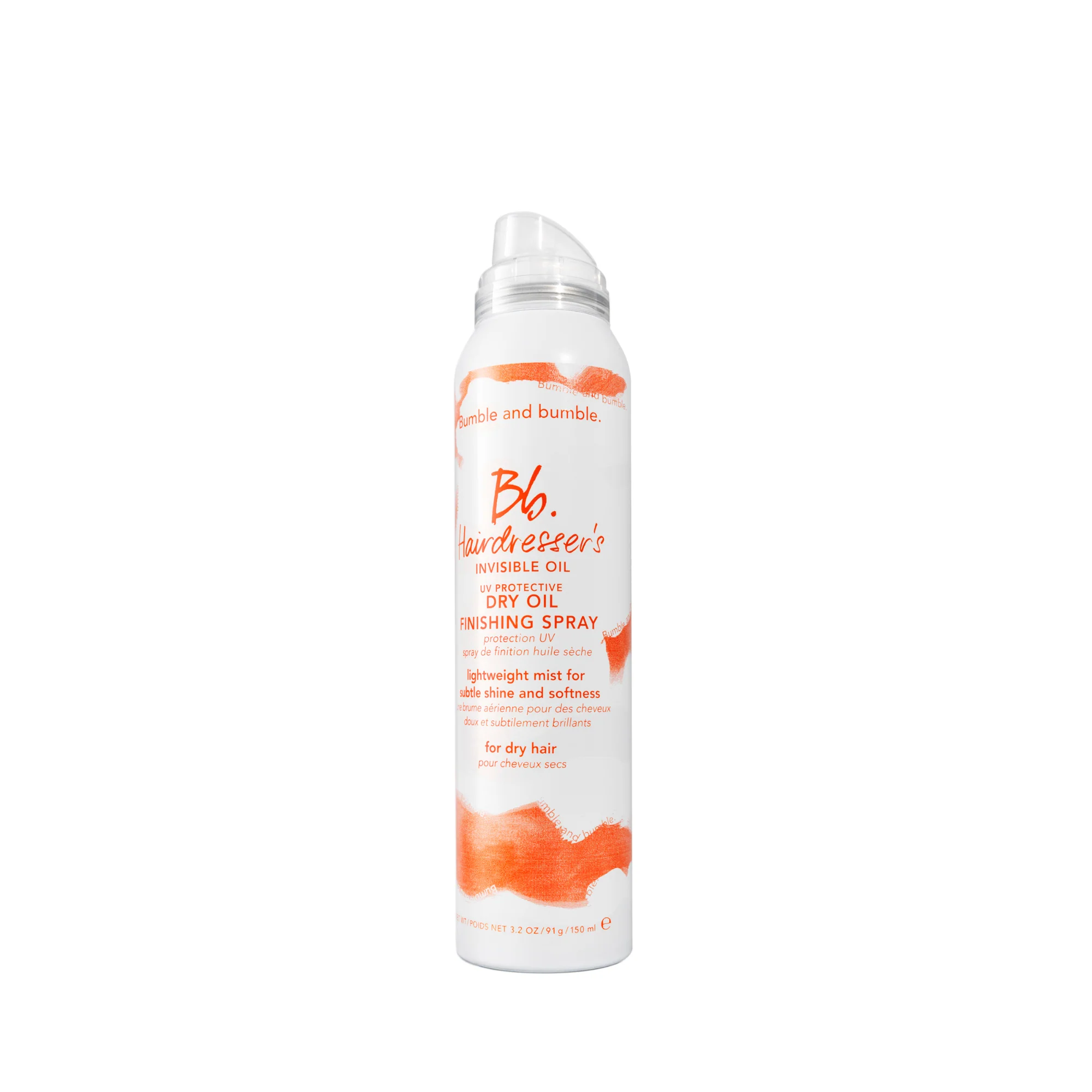Frisørens usynlige olje UV-beskyttende tørr oljefinishspray - Hårstyling- og finishspray, hårstyling- og finisholje