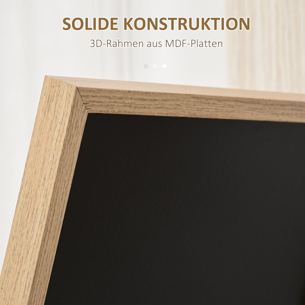HOMCOM Standspiegel, Ankleidespiegel, Ganzkörperspiegel mit Holzmaserung