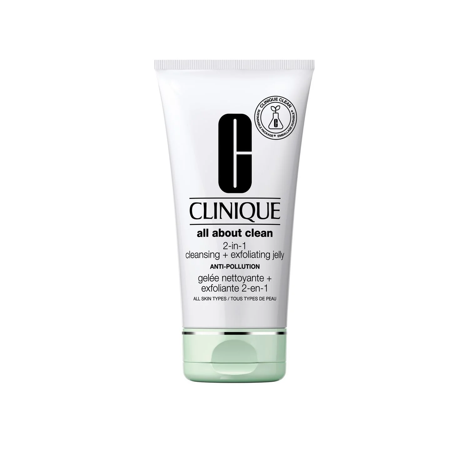 All About Clean 2-in-1 Cleansing + Exfoliating Jelly - Gel detergente viso, Esfoliante Purificante viso